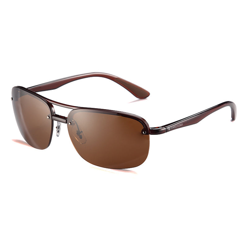 PERKINS Double-Bridge Rectangle Sunglass AR-TR161 ARCADIO