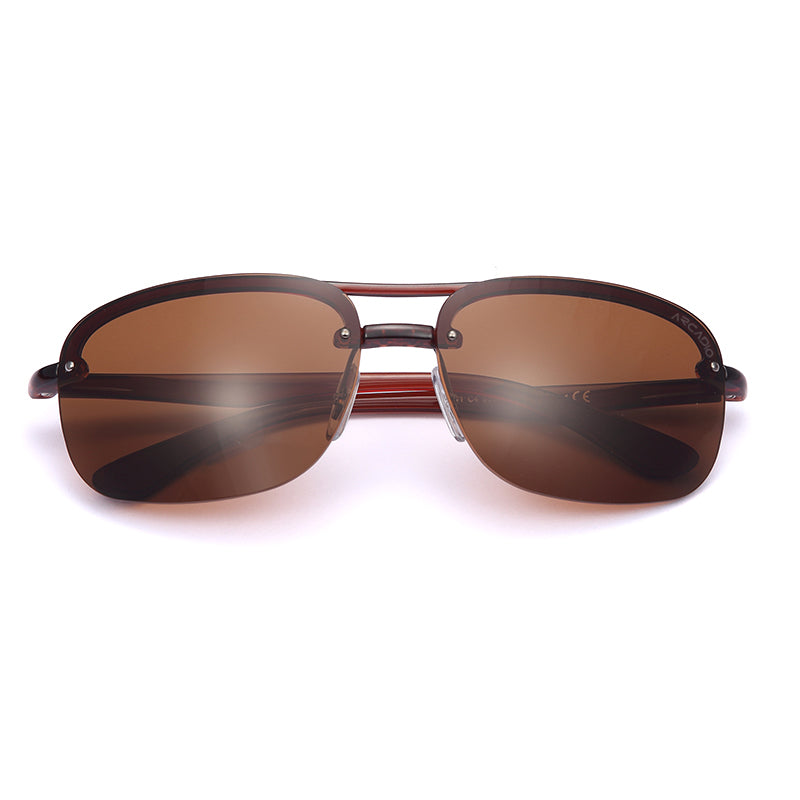 PERKINS Double-Bridge Rectangle Sunglass AR-TR161 ARCADIO