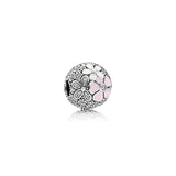 Poetic Blooms Mixed Enamels Verona Charm, Sterling Silver, Cubic Zirconia Gemstones - ARJWVC1052RD ARCADIO