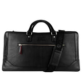 ROUGER Luxury Weekender Leather Bag - ARDB1002BK ARCADIO