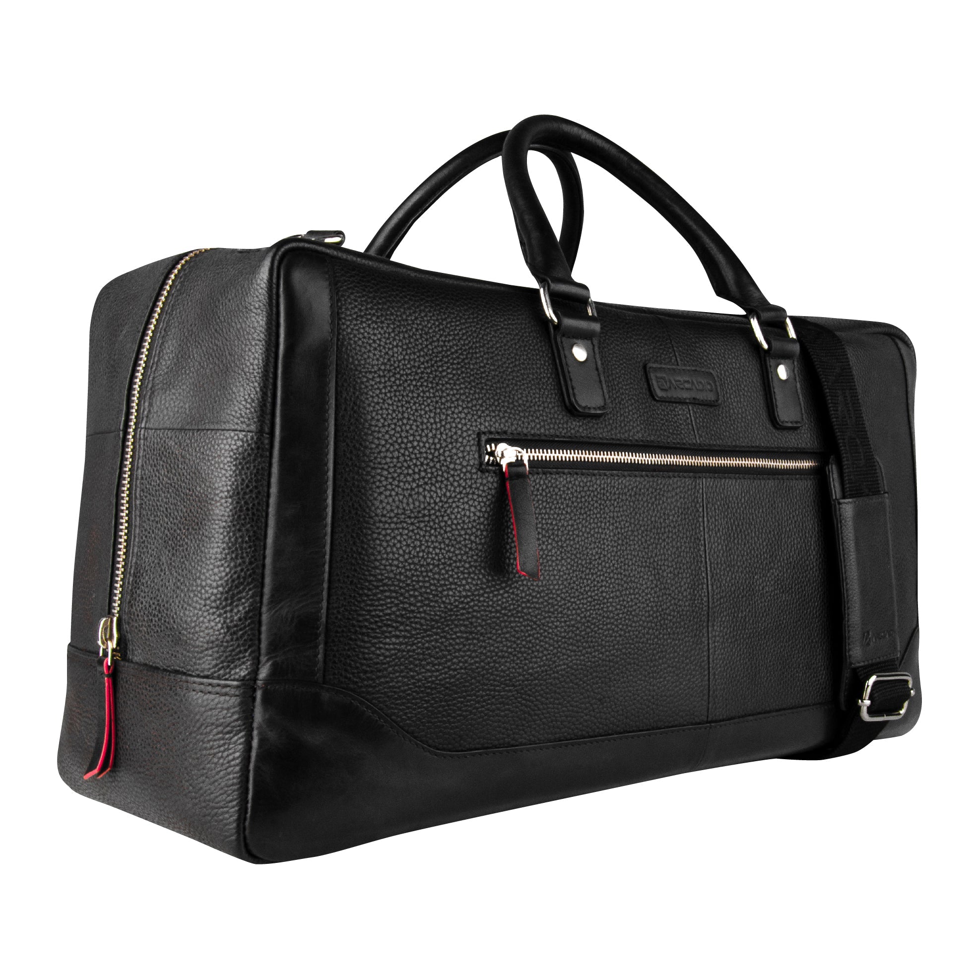 ROUGER Luxury Weekender Leather Bag - ARDB1002BK ARCADIO
