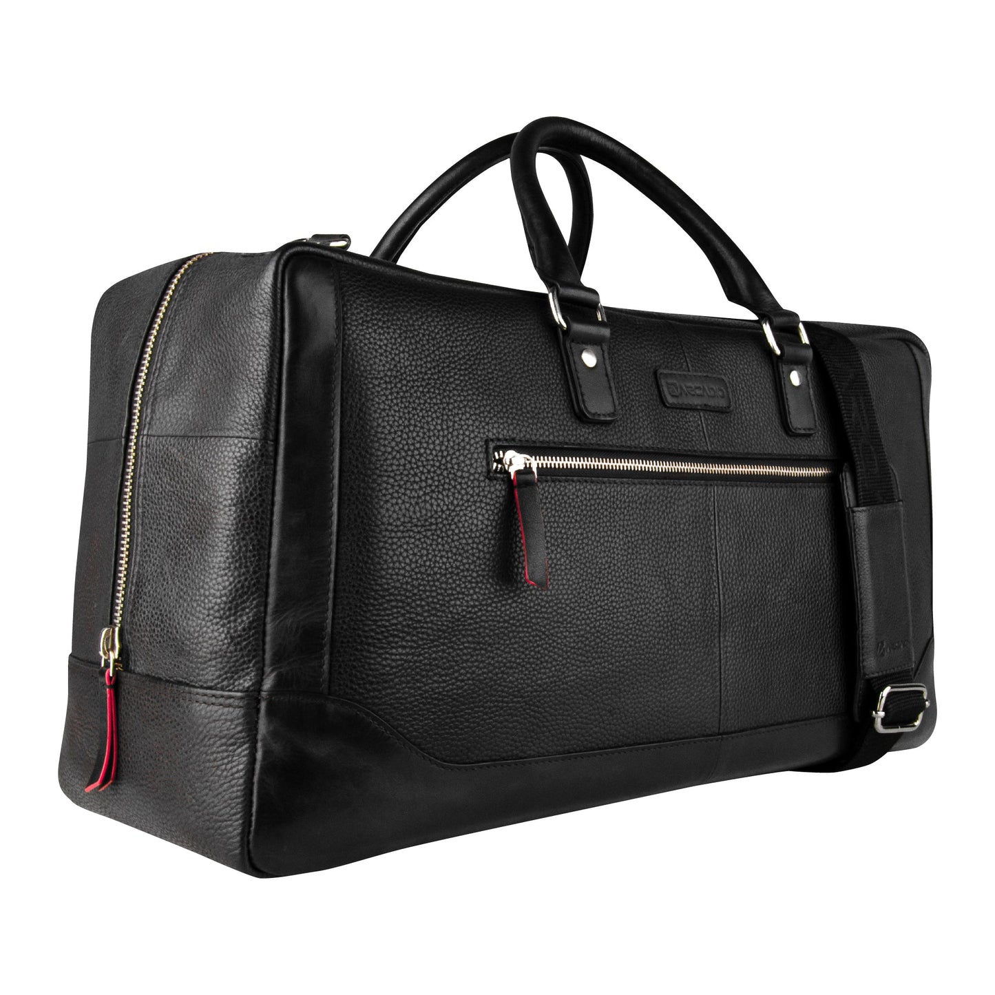 ROUGER Luxury Weekender Leather Bag - ARDB1002BK ARCADIO