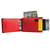 SLIM TRIM Magnetic Leather Card Holder ARWMC1013RD ARCADIO
