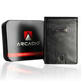 SLIM TRIM Sleek Soft Leather Money Clip ARWMC1014BK ARCADIO