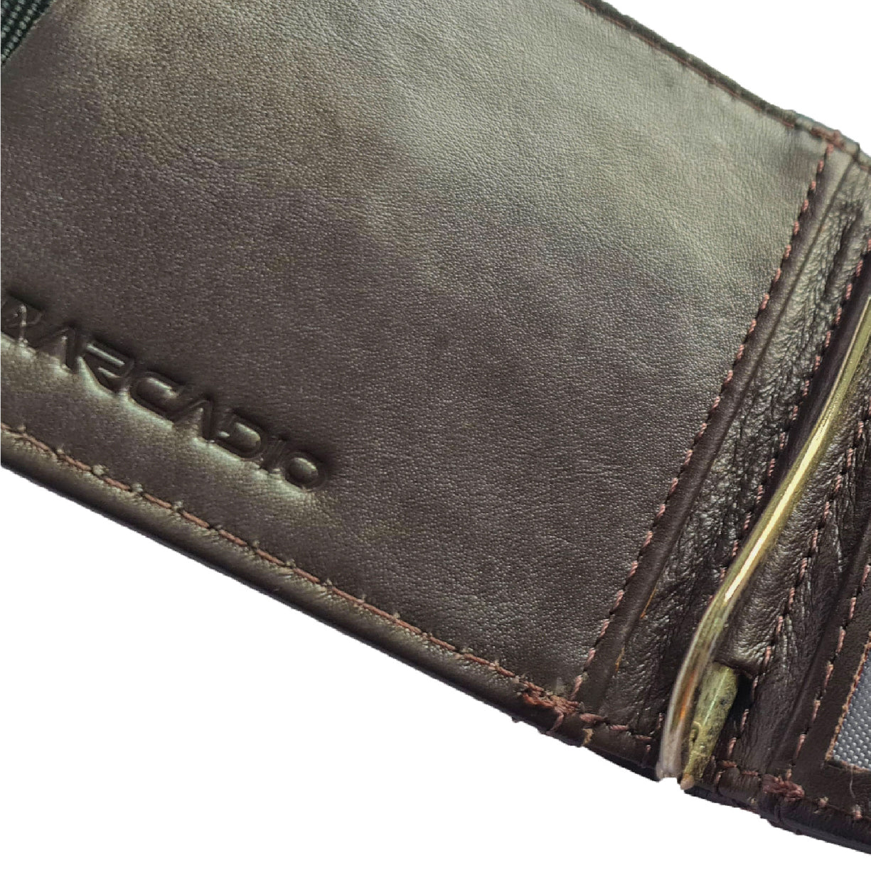 SLIM TRIM Sleek Soft Leather Money Clip ARWMC1014BR ARCADIO