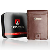 SLIM TRIM Sleek Soft Leather Money Clip ARWMC1014MR ARCADIO