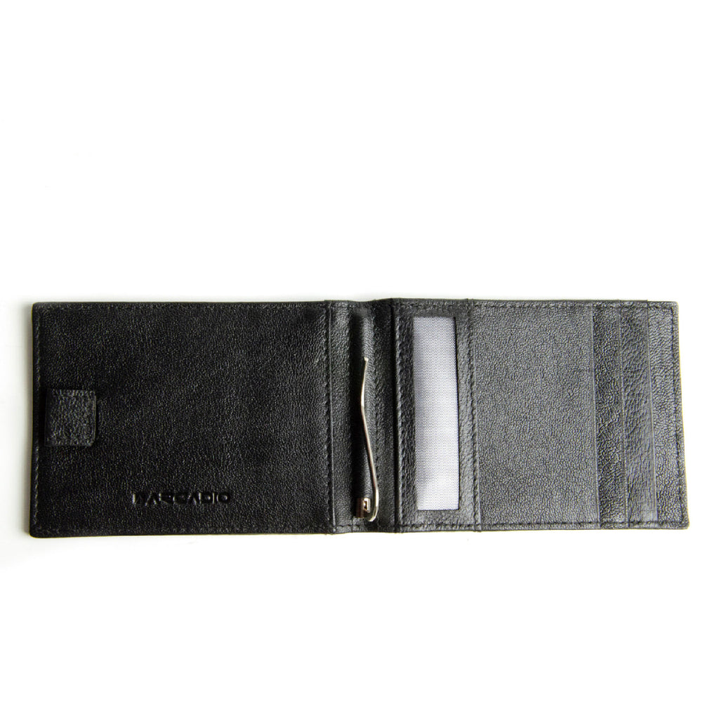SLIM TRIM Textured Leather Money Clip ARMCN1014BK – ARCADIO