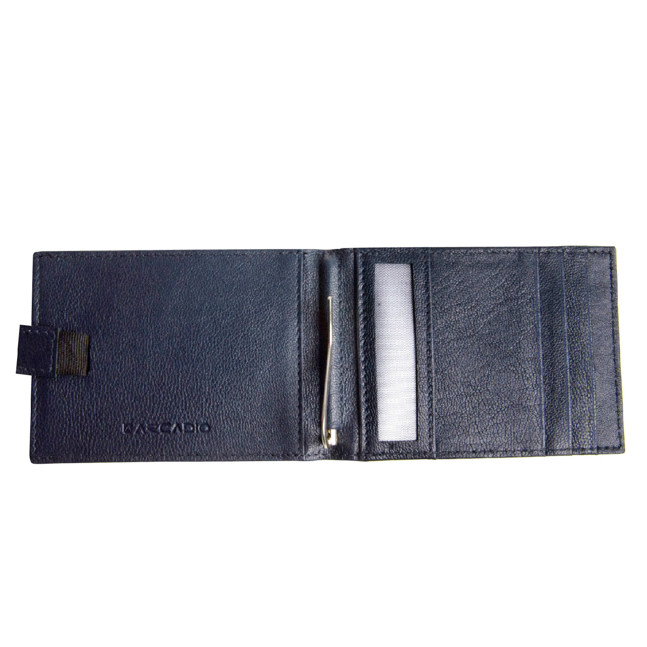 SLIM TRIM Textured Leather Money Clip ARMCN1014BL ARCADIO