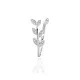 Sparkling Laurel Leaves Adjustable Ring - ARJWR1040RD ARCADIO