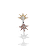 Star Shaped Adjustable Ring - ARJWR1030RD ARCADIO