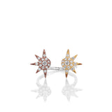 Star Shaped Adjustable Ring - ARJWR1030RD ARCADIO