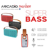 THUNDER - Portable Bluetooth Speaker - Coral Pink ARCADIO