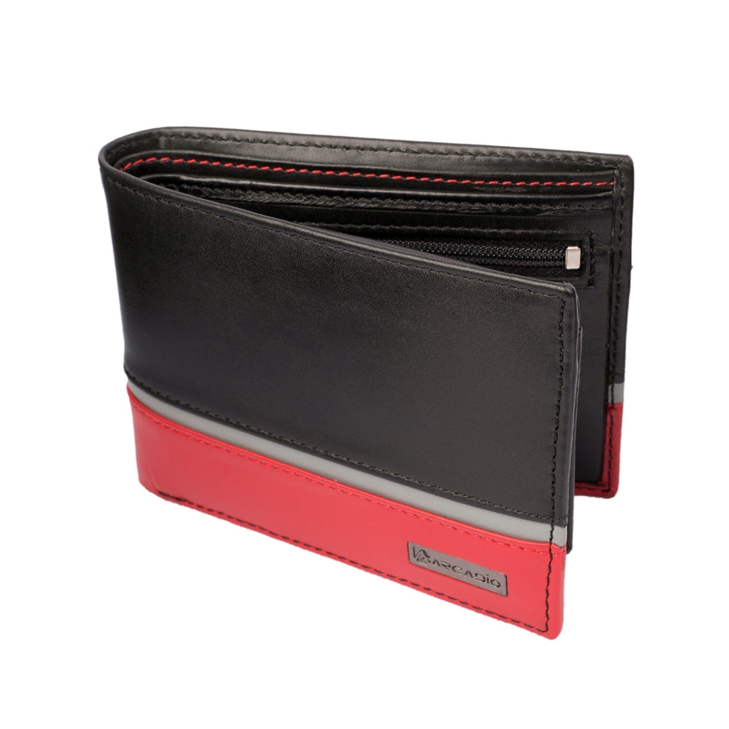 TRIPLE TREAT Triple Toned Leather Wallet ARW1008MT ARCADIO