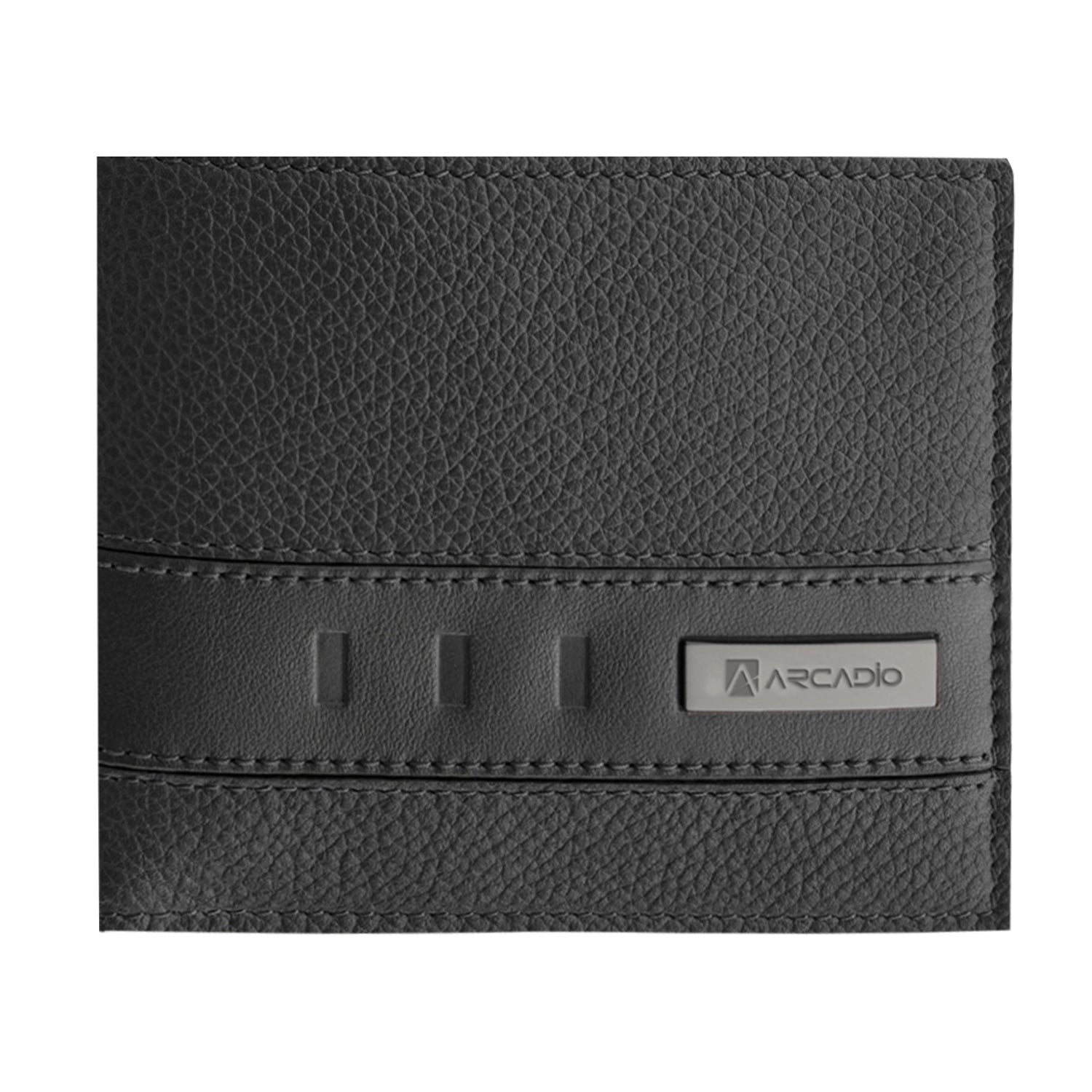 TWIN FUN Dual Toned Leather Wallet ARW1010BK ARCADIO