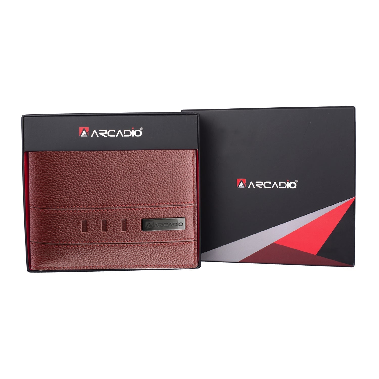 TWIN FUN Dual Toned Leather Wallet ARW1010RD ARCADIO