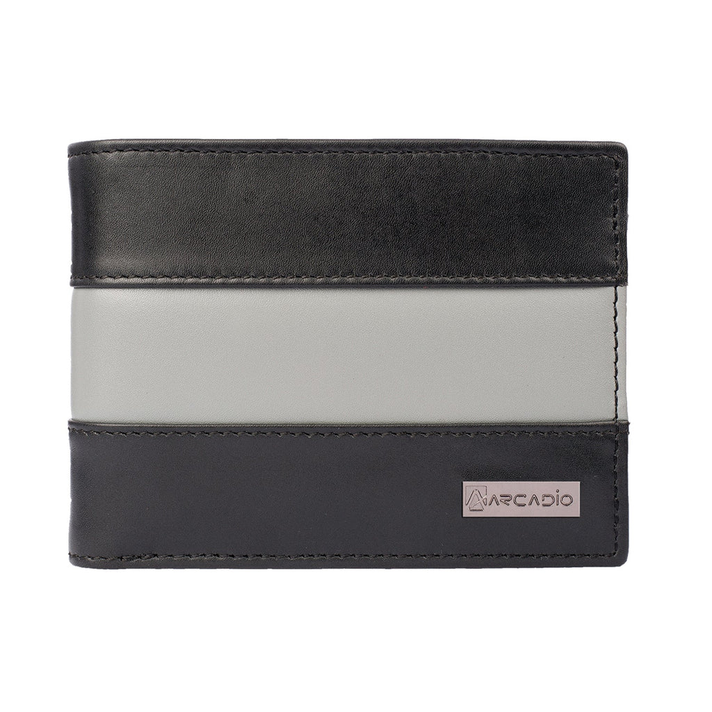 TWO MUCH Bifold Dual Toned Leather Wallet - ARW1004 – ARCADIO