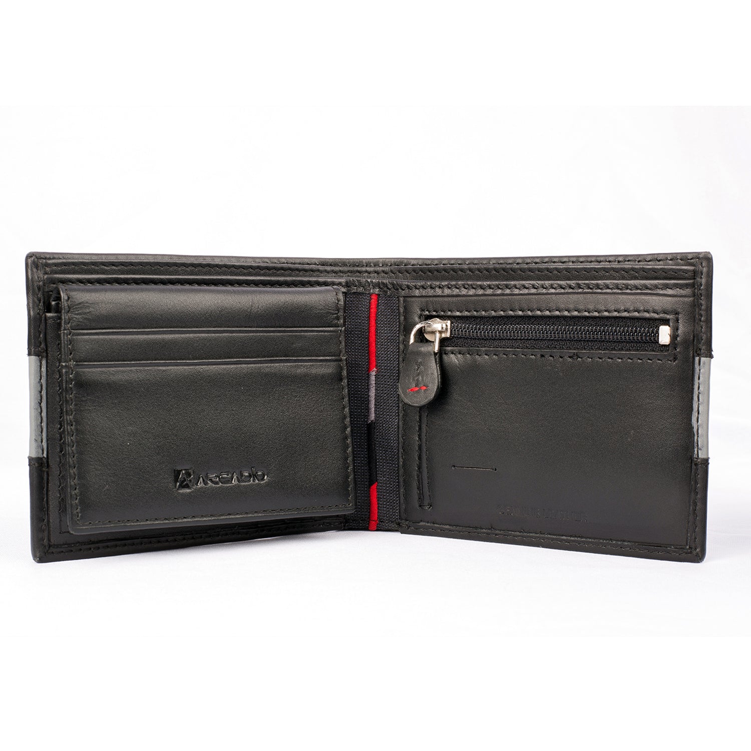 TWO MUCH Dual Toned Leather Wallet ARW1004BK ARCADIO