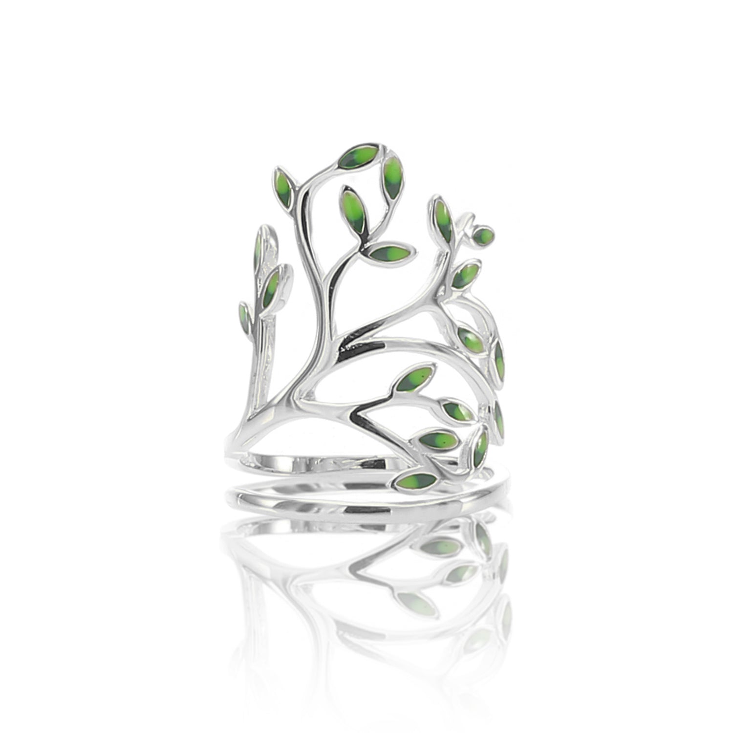 Tree of Life Open Adjustable Ring - ARJWR1038RD ARCADIO