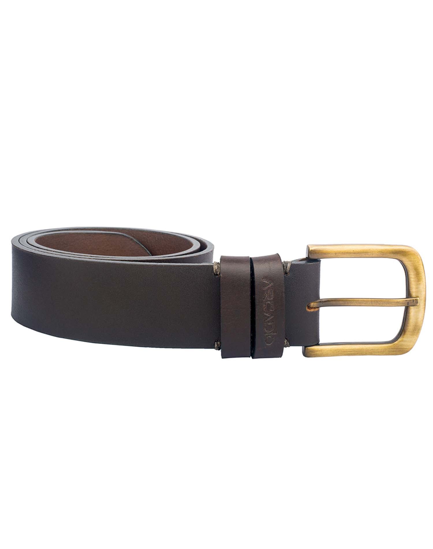 VINTAGE MANIA Leather Belt ARB1016BR ARCADIO
