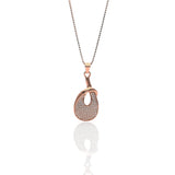 Venus Pendant Necklace and Earrings Set - ARJW1019RG ARCADIO